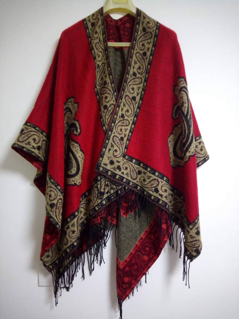 巴基斯坦羊毛披巾